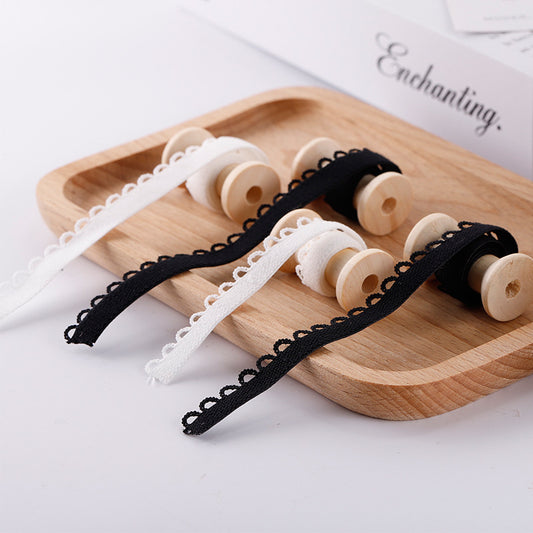 FREEDOMBEAUTY | Manufacturers supply 1.2CM/1.4CM broken teeth flat belt nylon knitted bud belt, elastic band for underwear trousers