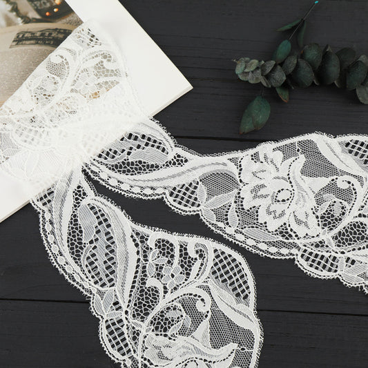 FREEDOMBEAUTY | [no- stretch] New laser lace lace, unilateral eyelash lace edge, home textile Lolita new lace accessories