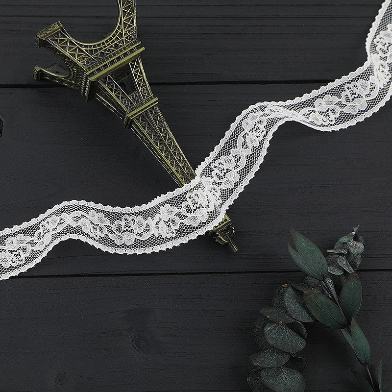 FREEDOMBEAUTY | [no- stretch] 2cm bilateral lace, nylon silk elastic lace edge, Lolita skirt lace accessories, in stock