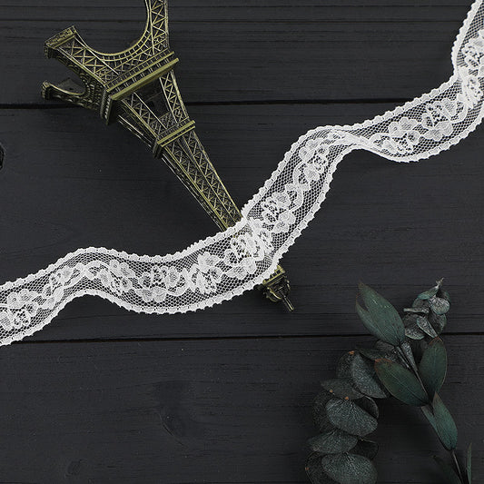 FREEDOMBEAUTY | [no- stretch] 2cm bilateral lace, nylon silk elastic lace edge, Lolita skirt lace accessories, in stock