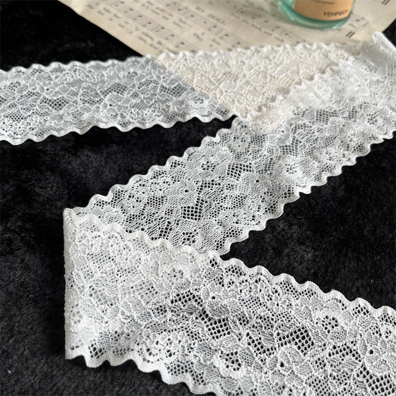 FREEDOMBEAUTY | Factory direct sales, spot quick delivery Xiaohongshu hot 6CM black and white elastic lace accessories DIY handmade