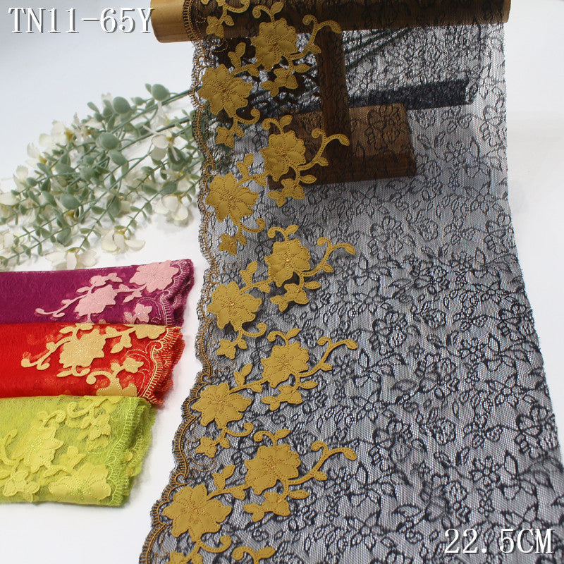 FREEDOMBEAUTY | Color lace mesh fiber cloth flower embroidery lace, dance costumes, performance costumes, curtain lace accessories