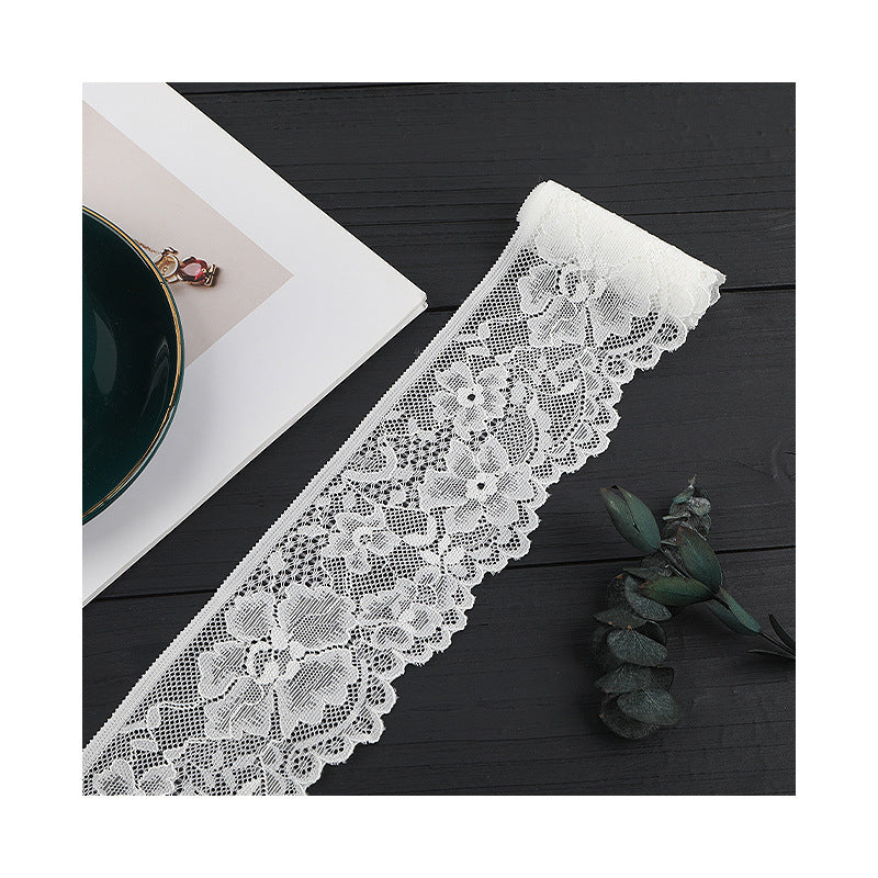 FREEDOMBEAUTY | [stretch] 5.5cm elastic lace, unilateral hollow lace, small fresh home textile clothing lace accessories