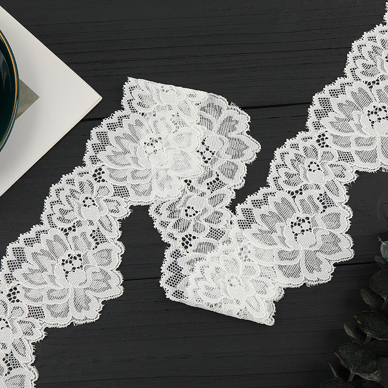 FREEDOMBEAUTY | [stretch] 7cm lace lace, nylon silk unilateral elastic lace edge, wedding dress lace accessories, spot