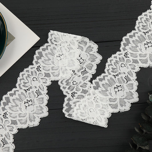 FREEDOMBEAUTY | [stretch] 7cm lace lace, nylon silk unilateral elastic lace edge, wedding dress lace accessories, spot