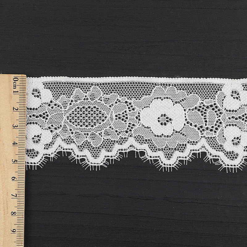 FREEDOMBEAUTY | [stretch] 6cm unilateral lace edge, warp knitted elastic lace edge, fashion wedding dress lace accessories, spot