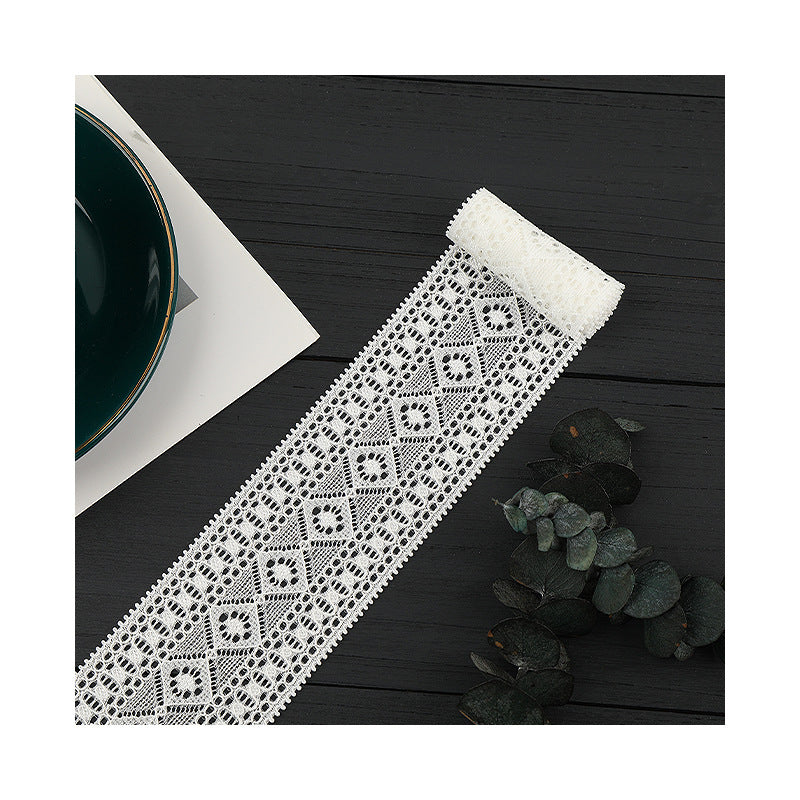 FREEDOMBEAUTY | [stretch] 3cm white lace edge, classic elastic lace edge, neckline cuffs lace accessories, in stock