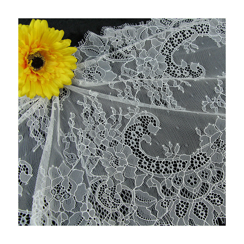 FREEDOMBEAUTY | 36cm wide eyelash lace, lace fabric, lace fabric, wedding lace fabric, curtain lace