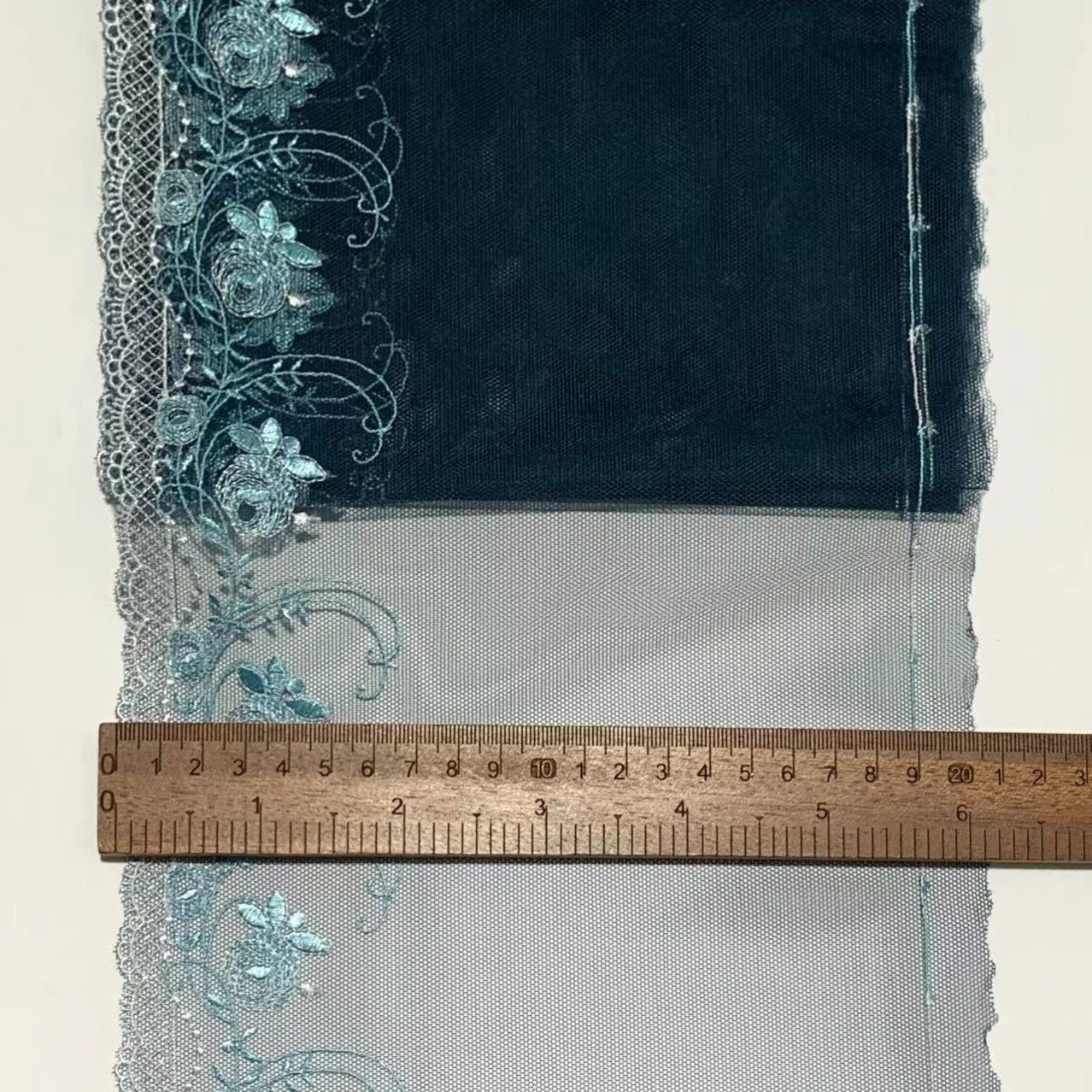 FREEDOMBEAUTY | Spot retro little rose embroidery mesh lace accessories design DIY soft fabric