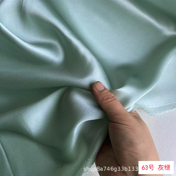 FREEDOMBEAUTY | 114 m width 16 mmi silk plain crepe satin clothing fabric 100 mulberry silk dress hair band eye mask fabric multi-color