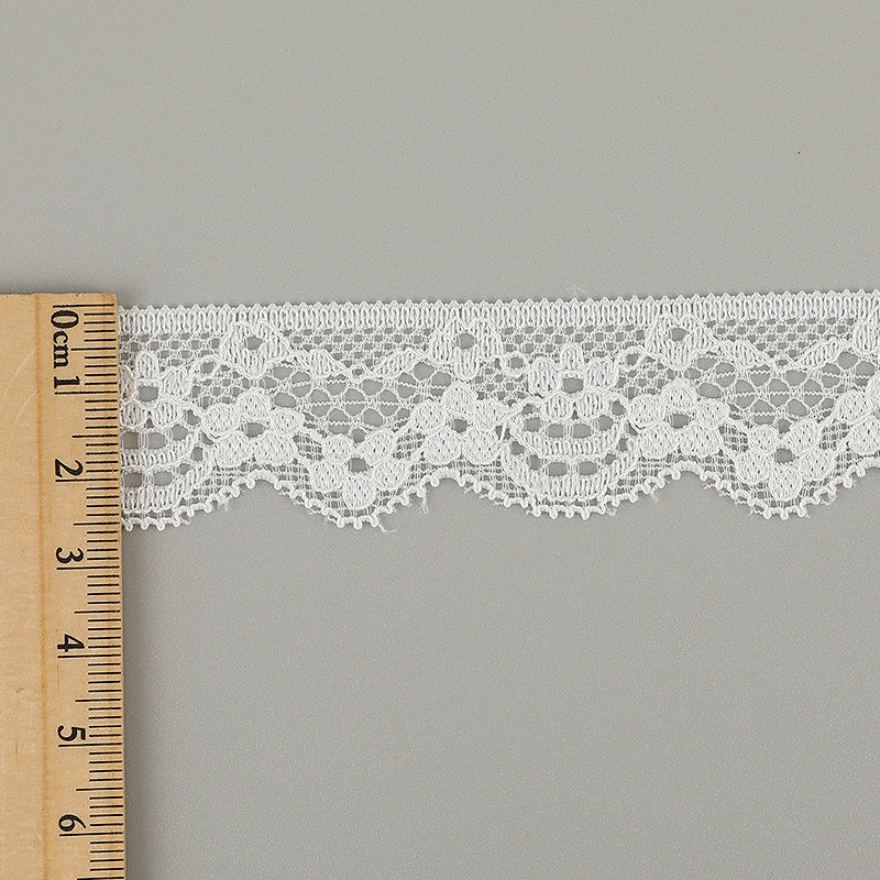 FREEDOMBEAUTY | [stretch] 3cm lace small lace, elastic hollow lace edge, neckline cuffs small fresh lace lace accessories, spot