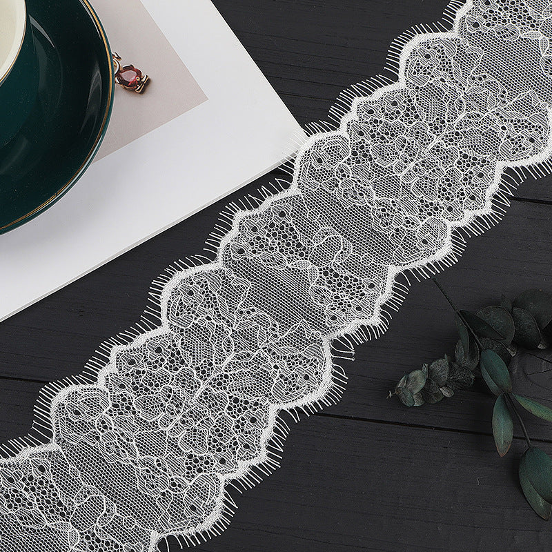 FREEDOMBEAUTY | [no- stretch] eyelash lace, white non-elastic lace, toy clothing light lace accessories, spot