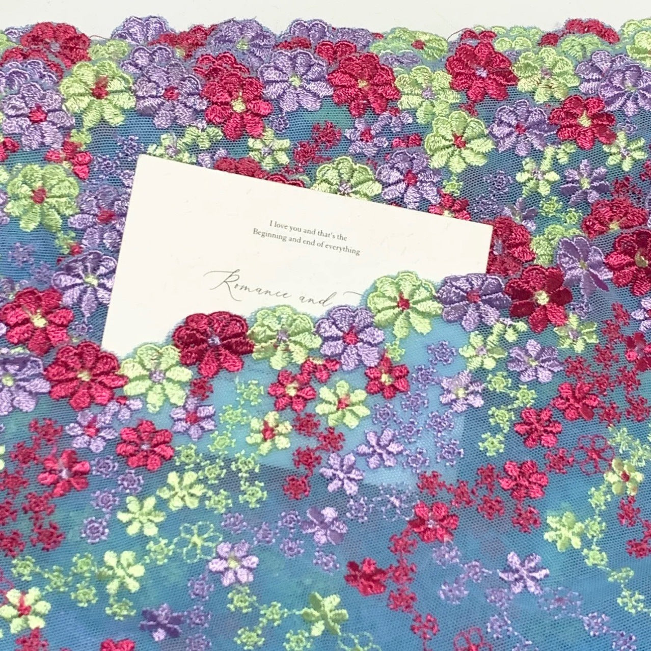 FREEDOMBEAUTY | Spot Bilateral Heavy Industry Elastic Mesh Yarn Embroidery Lace Accessories Decorative Fabric Design DIY Apparel