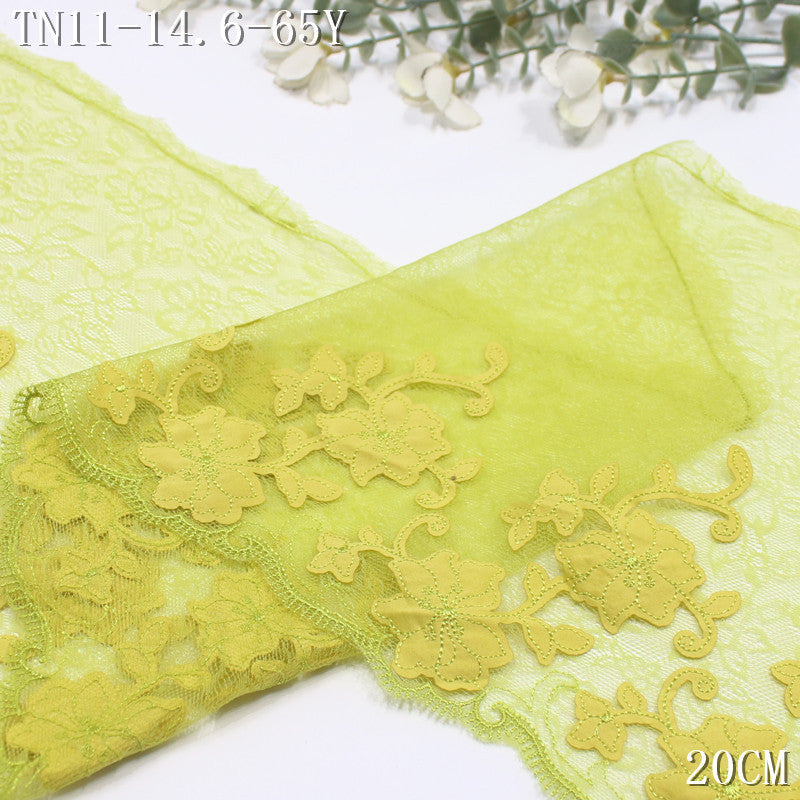 FREEDOMBEAUTY | Color lace mesh fiber cloth flower embroidery lace, dance costumes, performance costumes, curtain lace accessories