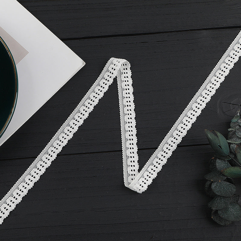 FREEDOMBEAUTY | [stretch] 1.5cm lace, warp knitted elastic lace small barcode, Lolita neckline cuffs lace accessories