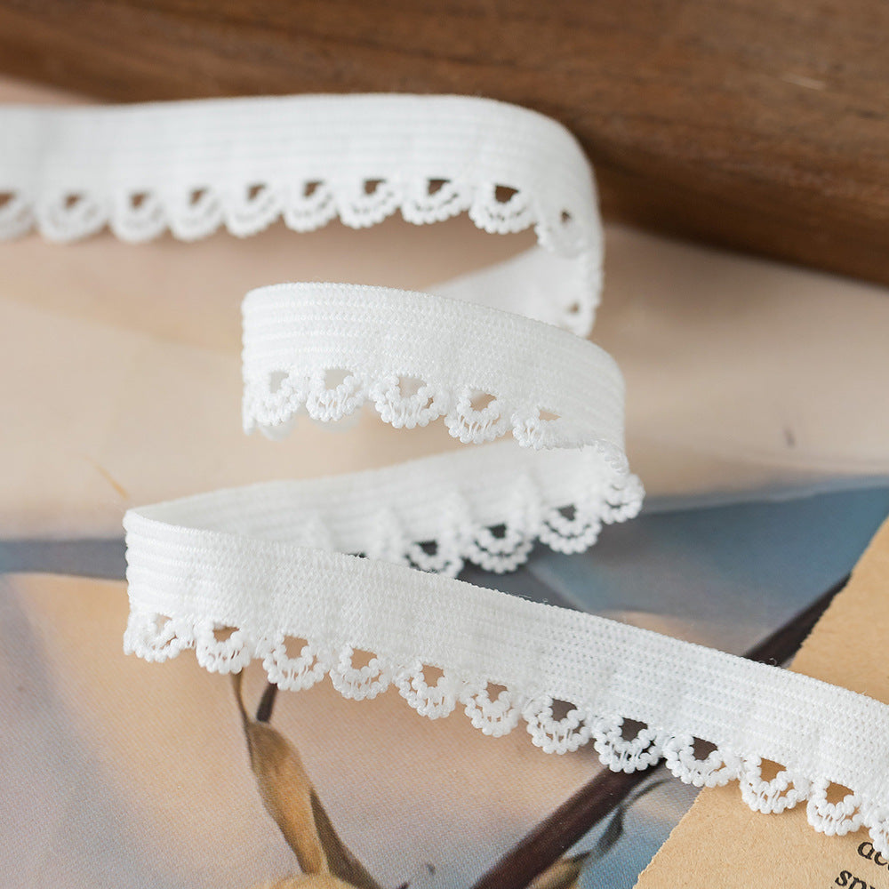 FREEDOMBEAUTY | Factory direct 1.2CM nylon semi-round broken bud elastic elastic band, women's underwear elastic edge bud band