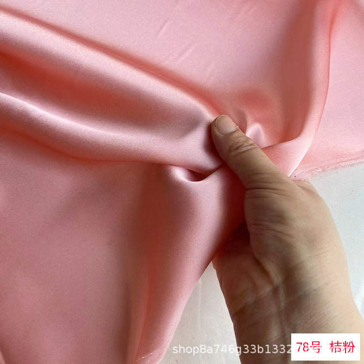 FREEDOMBEAUTY | 114 m width 16 mmi silk plain crepe satin clothing fabric 100 mulberry silk dress hair band eye mask fabric multi-color
