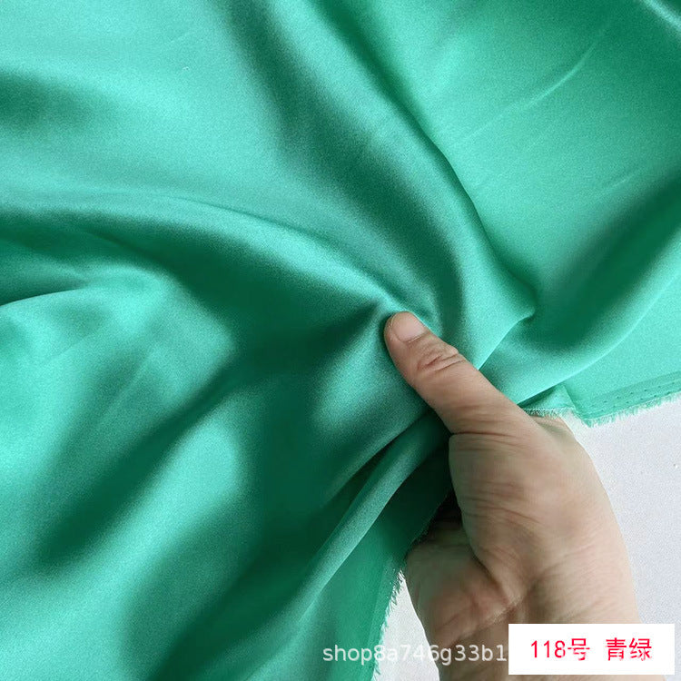 FREEDOMBEAUTY | 114 m width 16 mmi silk plain crepe satin clothing fabric 100 mulberry silk dress hair band eye mask fabric multi-color