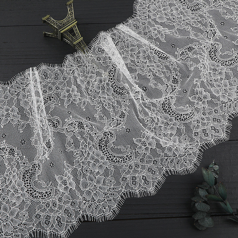 FREEDOMBEAUTY | [no- stretch] eyelash lace, white non-elastic lace, toy clothing light lace accessories, spot
