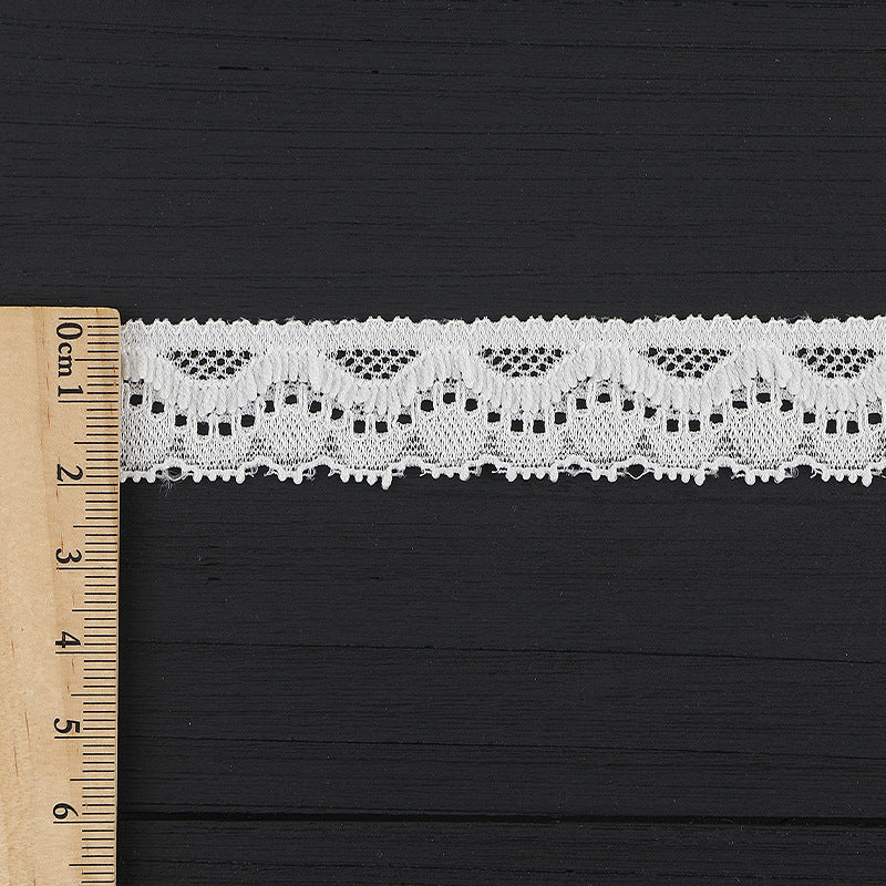 FREEDOMBEAUTY | [stretch] 3cm elastic lace lace accessories, white nylon lace edge, wedding dress exquisite lace edge, spot