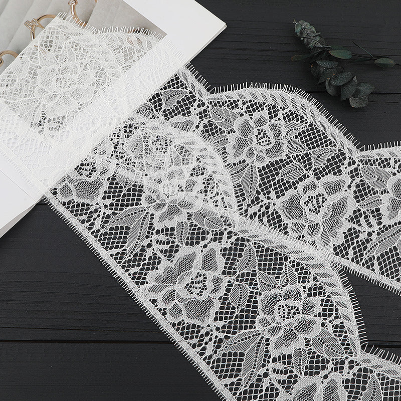 FREEDOMBEAUTY | [no- stretch] New eyelash lace, unilateral non-elastic hollow lace edge, clothing home textile exquisite lace lace accessories in stock