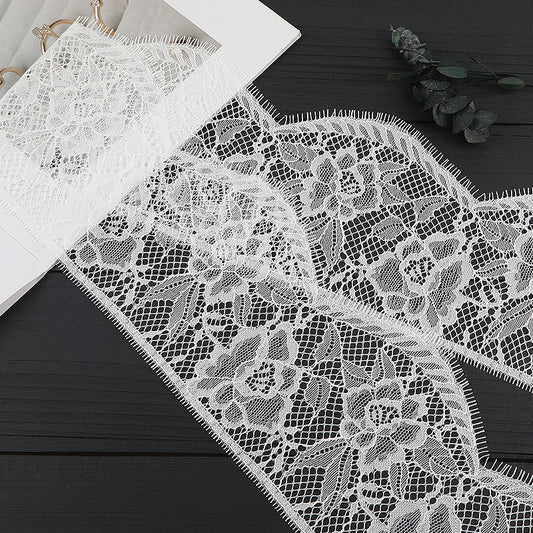 FREEDOMBEAUTY | [no- stretch] New eyelash lace, unilateral non-elastic hollow lace edge, clothing home textile exquisite lace lace accessories in stock
