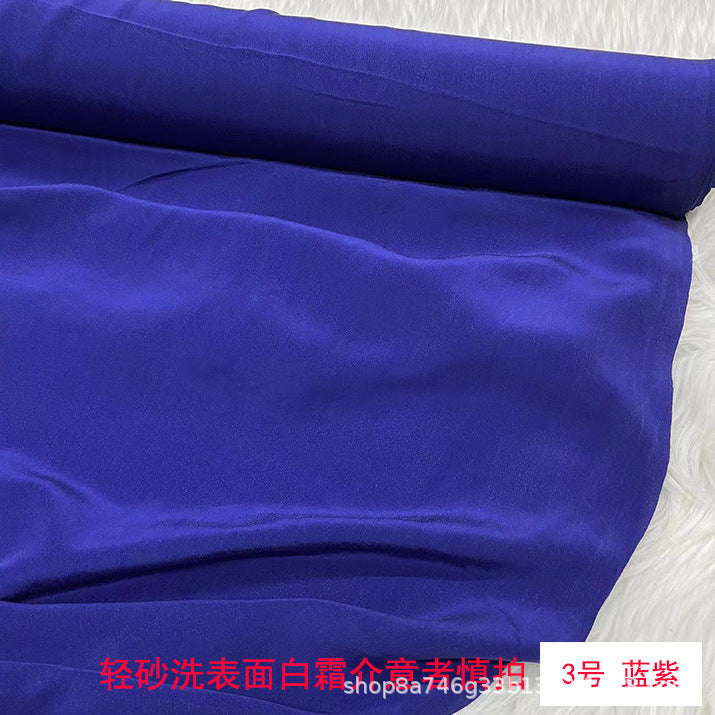 FREEDOMBEAUTY | 16 mmi solid color silk crepe fabric, matte mulberry silk crepe shirt dress lined with silk fabric