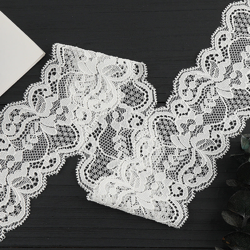 FREEDOMBEAUTY | [ stretch] 6cm bilateral lace, nylon wavy lace, home textile clothing exquisite lace accessories