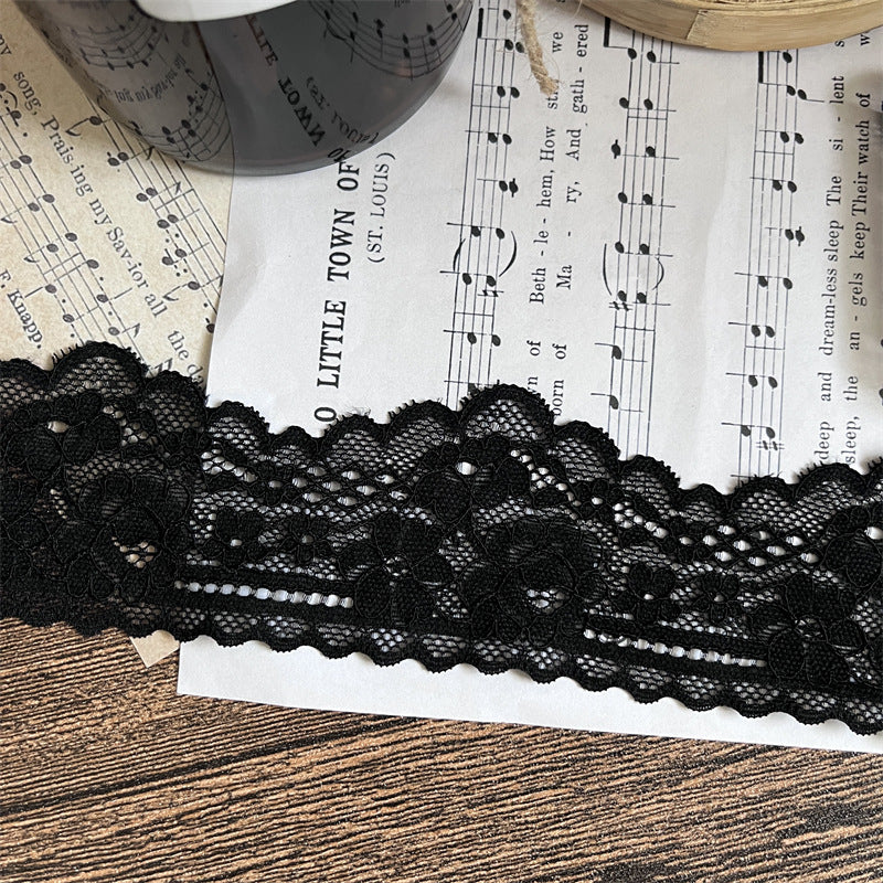 FREEDOMBEAUTY | Factory direct sales, spot quick hair French elegant hollow 5CM elastic lace accessories, handmade DIY jewelry