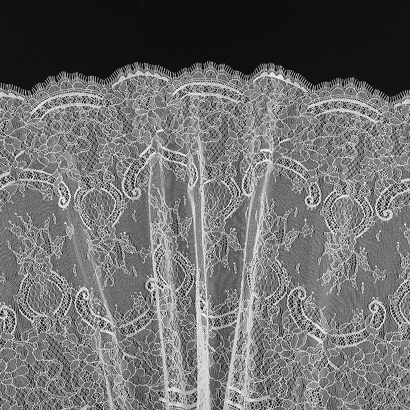 FREEDOMBEAUTY | [no- stretch] Eyelash lace large lace, nylon silk elastic lace edge, dress Lolita lace accessories, spot