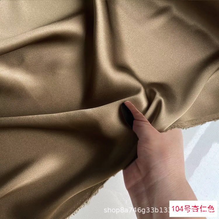 FREEDOMBEAUTY | 114 m width 16 mmi silk plain crepe satin clothing fabric 100 mulberry silk dress hair band eye mask fabric multi-color