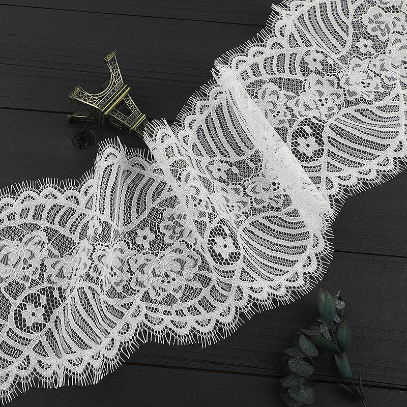 FREEDOMBEAUTY | [no- stretch] eyelash lace, lace edge without elastic strip, light luxury fashion home textile clothing lace accessories in stock