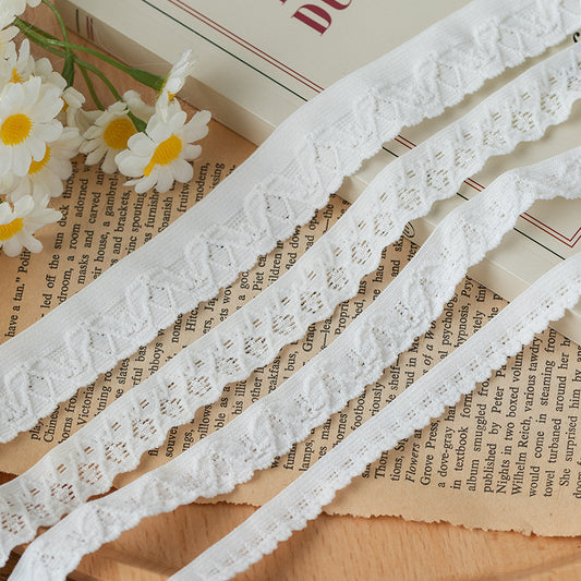 FREEDOMBEAUTY | Factory direct 1.1/1. 5/2.2 CM white spot, high elastic fine elastic underwear belt trousers edge