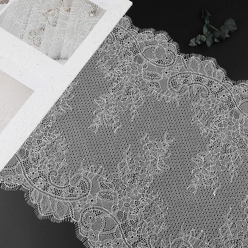 FREEDOMBEAUTY | [no- stretch] Eyelash lace large lace, nylon silk elastic lace edge, dress Lolita lace accessories, spot