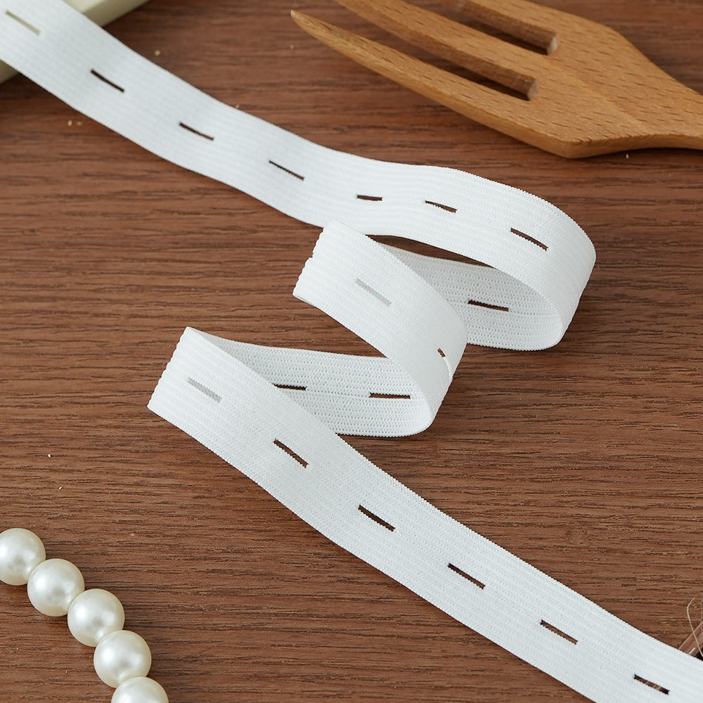 FREEDOMBEAUTY | Factory Direct 1.5/2 Elastic Nylon Button Strap DIY Maternity Children's Clothing Adjustment Elastic Strap