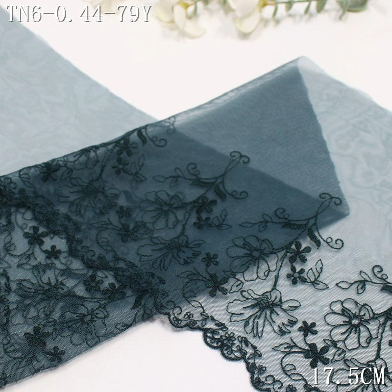 FREEDOMBEAUTY | [1Pack] Multi-color light mesh embroidery lace fresh and exquisite small flower cluster 20.5cm Mori clothing lace accessories