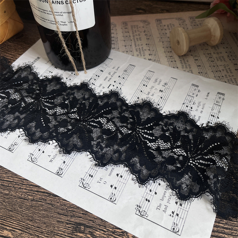 FREEDOMBEAUTY | Factory direct sales, spot fast hair elegant hollow large pattern hollow 9CM eyelash lace accessories DIY handmade