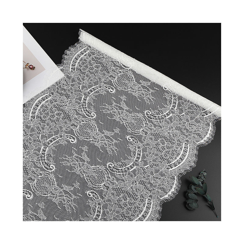 FREEDOMBEAUTY | [no- stretch] Eyelash lace large lace, nylon silk elastic lace edge, dress Lolita lace accessories, spot