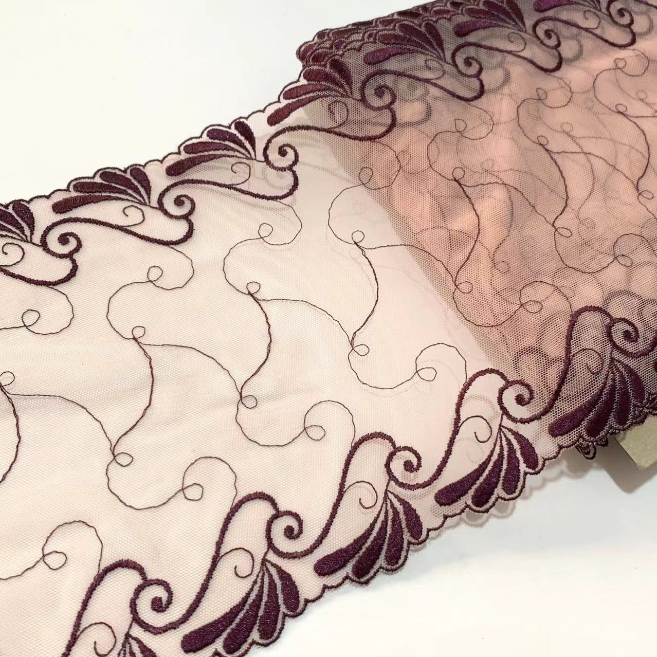 FREEDOMBEAUTY | Spot retro bilateral mesh embroidery lace accessories decorative design DIY fabric apparel
