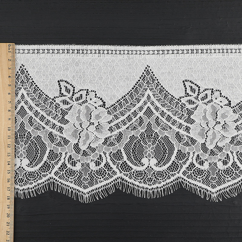 FREEDOMBEAUTY | [no- stretch] New eyelash lace, unilateral non-elastic hollow lace edge, clothing home textile exquisite lace lace accessories in stock