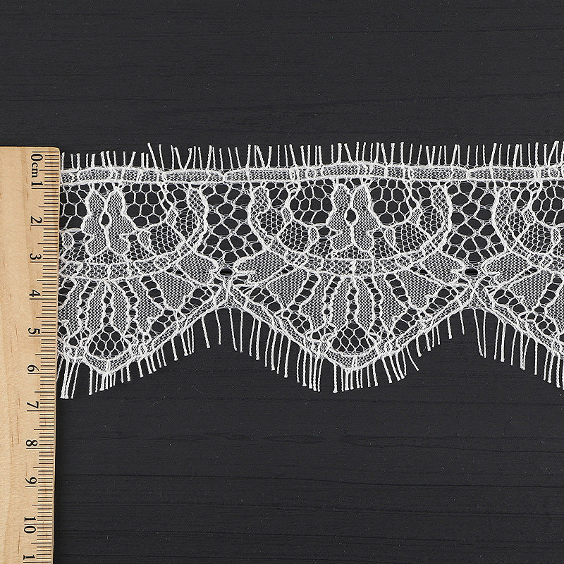 FREEDOMBEAUTY | [no- stretch] 4.5cm eyelash lace, unilateral non-elastic lace edge, new Lolita skirt neckline lace accessories