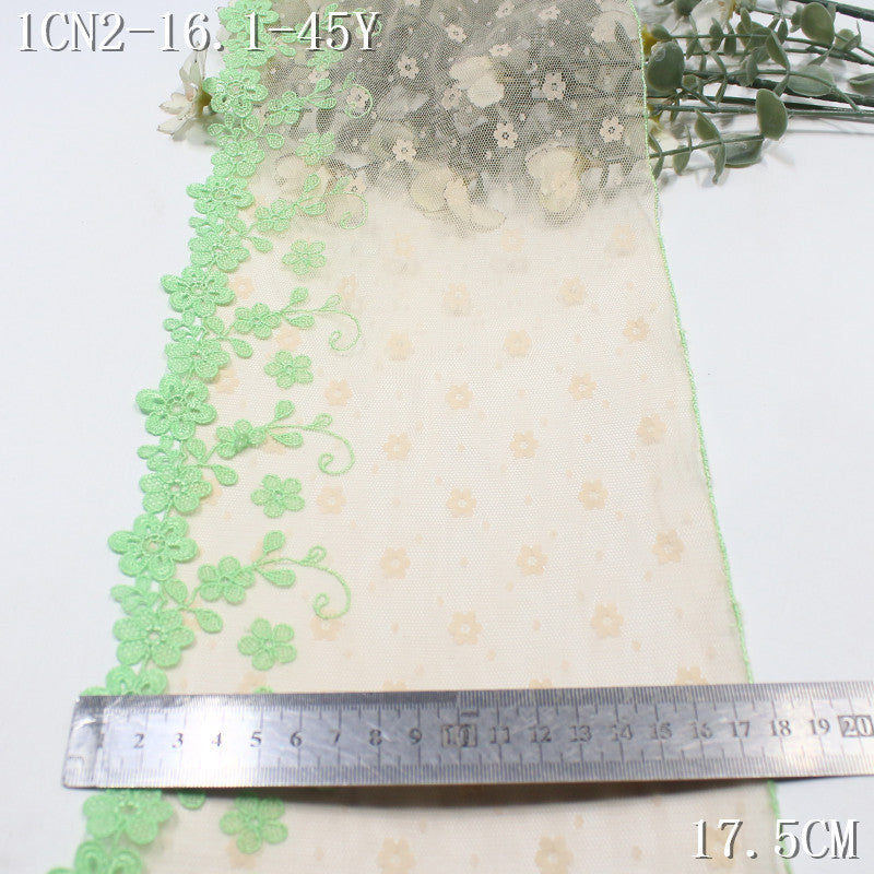 【1Pack】-Freedombeauty | Sweet and fresh three-dimensional hollow small floral lace mesh embroidery lace 18.5cm clothing skirt accessories