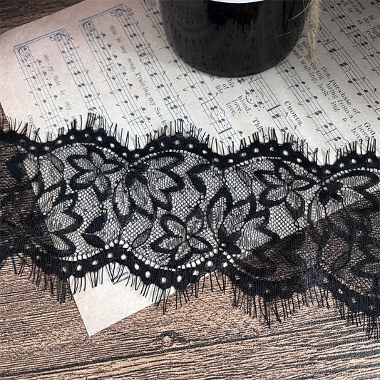FREEDOMBEAUTY | Factory direct sales, spot 10cm arc pattern eyelash lace, French retro handmade DIY