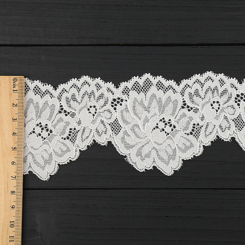 FREEDOMBEAUTY | [stretch] 7cm lace lace, nylon silk unilateral elastic lace edge, wedding dress lace accessories, spot