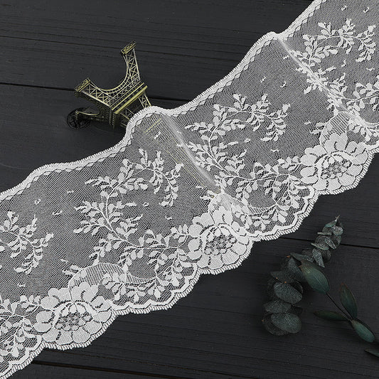 FREEDOMBEAUTY | [no- stretch] 10cm unilateral lace, non-elastic nylon lace, wedding underwear lace accessories, spot