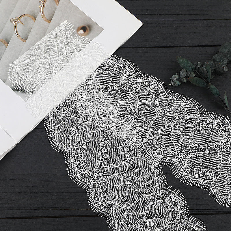 FREEDOMBEAUTY | [no- stretch] eyelash lace, lace edge without elastic strip, light luxury fashion home textile clothing lace accessories in stock