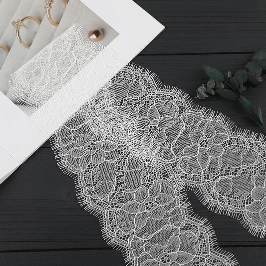 FREEDOMBEAUTY | [no- stretch] eyelash lace, lace edge without elastic strip, light luxury fashion home textile clothing lace accessories in stock