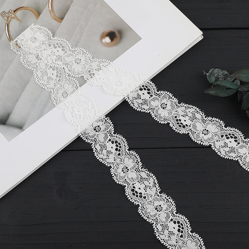 FREEDOMBEAUTY | [stretch] 1.5cm lace, nylon lace small lace, home textile clothing lace accessories, factory spot
