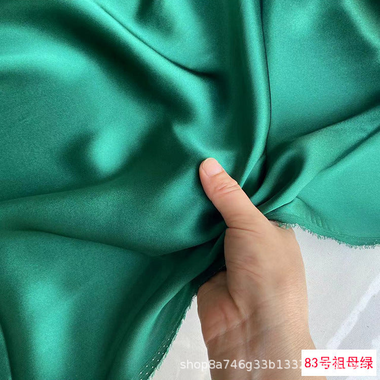 FREEDOMBEAUTY | 114 m width 16 mmi silk plain crepe satin clothing fabric 100 mulberry silk dress hair band eye mask fabric multi-color