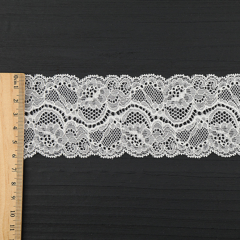 FREEDOMBEAUTY | [ stretch] 6cm bilateral lace, nylon wavy lace, home textile clothing exquisite lace accessories
